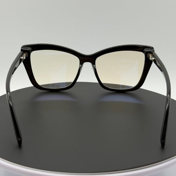 Tom Ford TF5826-B-001 Shiny Black Blue Light Glasses 55-16-140 Display Pair READ - Picture 8 of 12